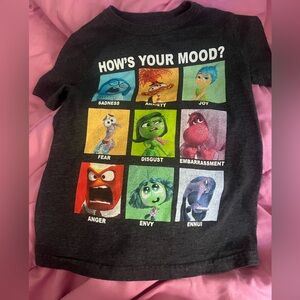 Kids' Short Sleeve 'How's Your Mood?' Graphic Tee - Black